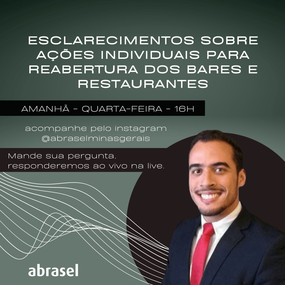[Live] Esclarecimento sobre ações individuais para reabertura dos bares e restaurantes - ABRASEL MG