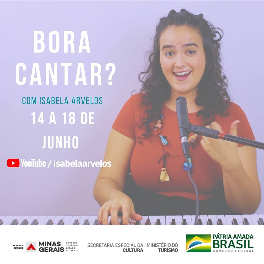 Reprodução: Instagram "Bora cantar?" com Isabela Arvelos