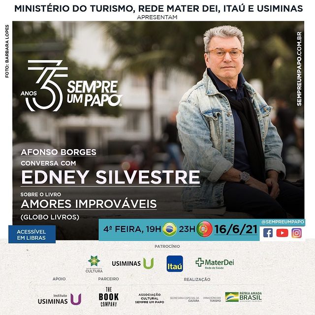 Sempre Um Papo recebe Edney Silvestre