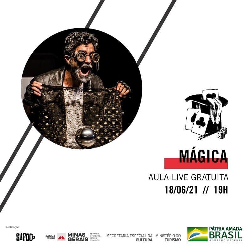 Reprodução: Instagram Aula-live gratuita "Mágica" - Circo do Sufoco