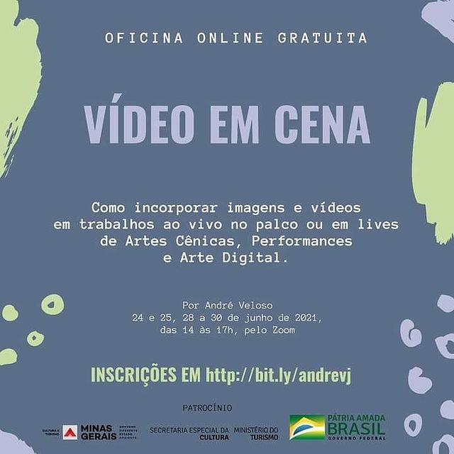 Oficina Online Gratuita "Vídeo em Cena" por André Veloso