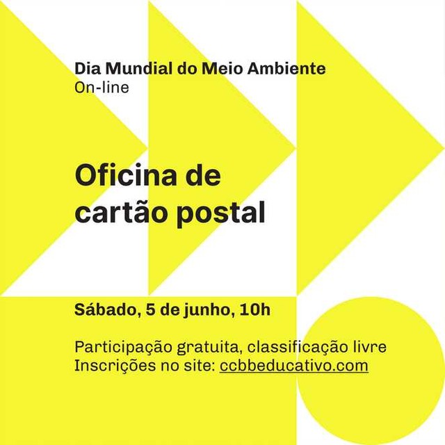 Reprodução: Facebook Oficina de cartão postal - CCBB Educativo