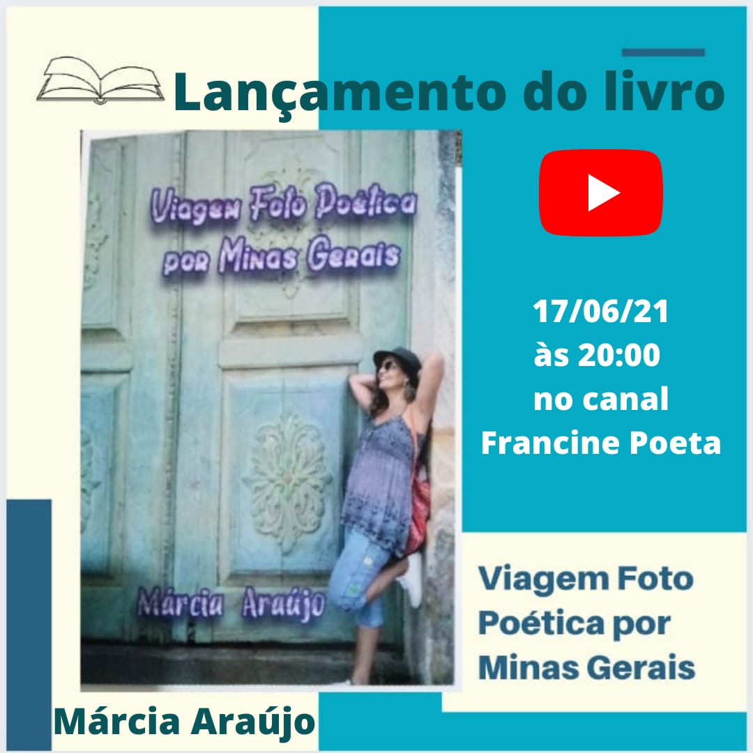 Reprodução oficial Lançamento de livro: "Viagem Foto Poética por Minas Gerais" por Márcia Araújo