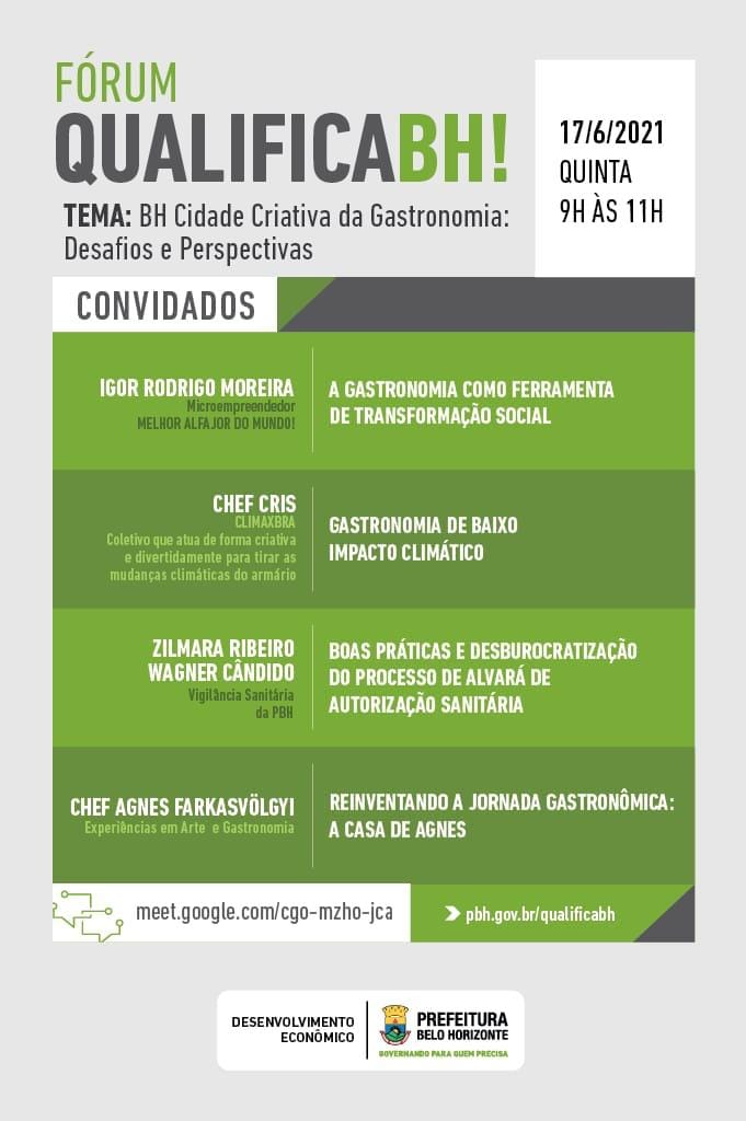 Fórum Qualifica BH - "BH Cidade Criativa da Gastronomia: Desafios e perspectivas"