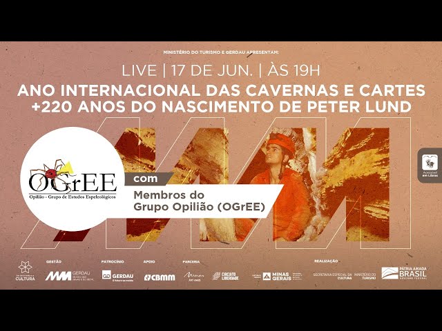 Divulgação/Instagram Live: Ano internacional das cavernas + 220 anos de Peter Lund - MM Gerdau
