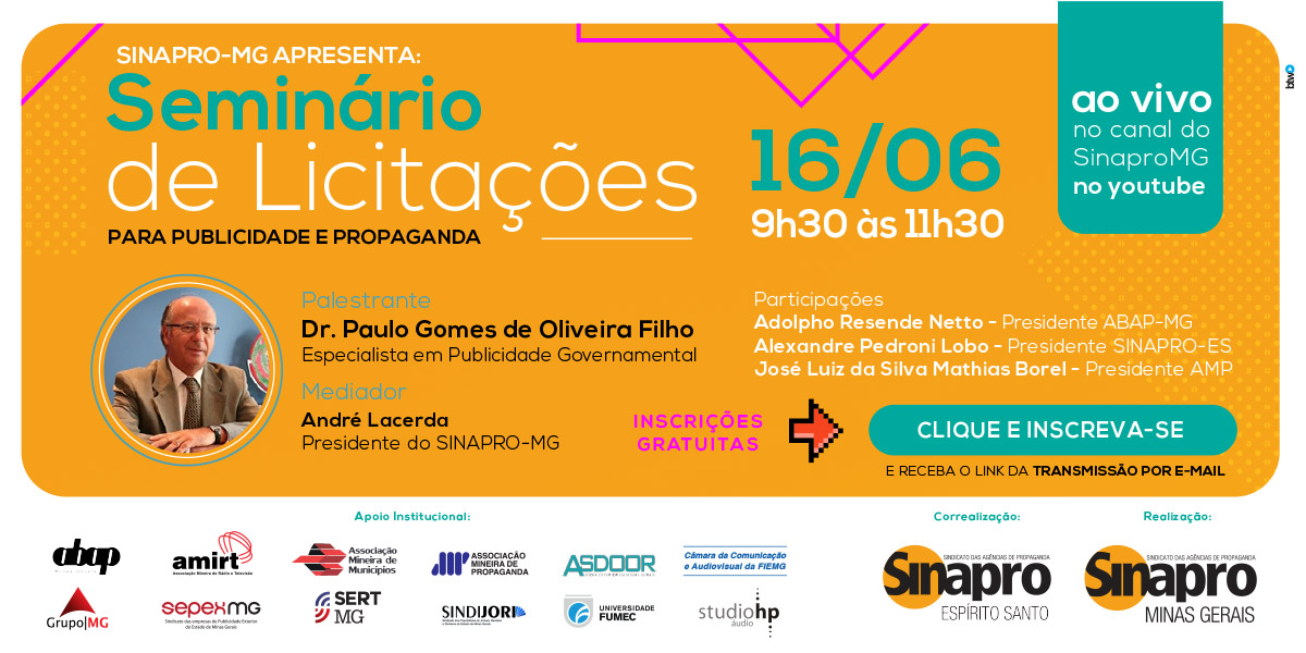 Seminário de Licitações para Publicidade e Propaganda 2021 - Online