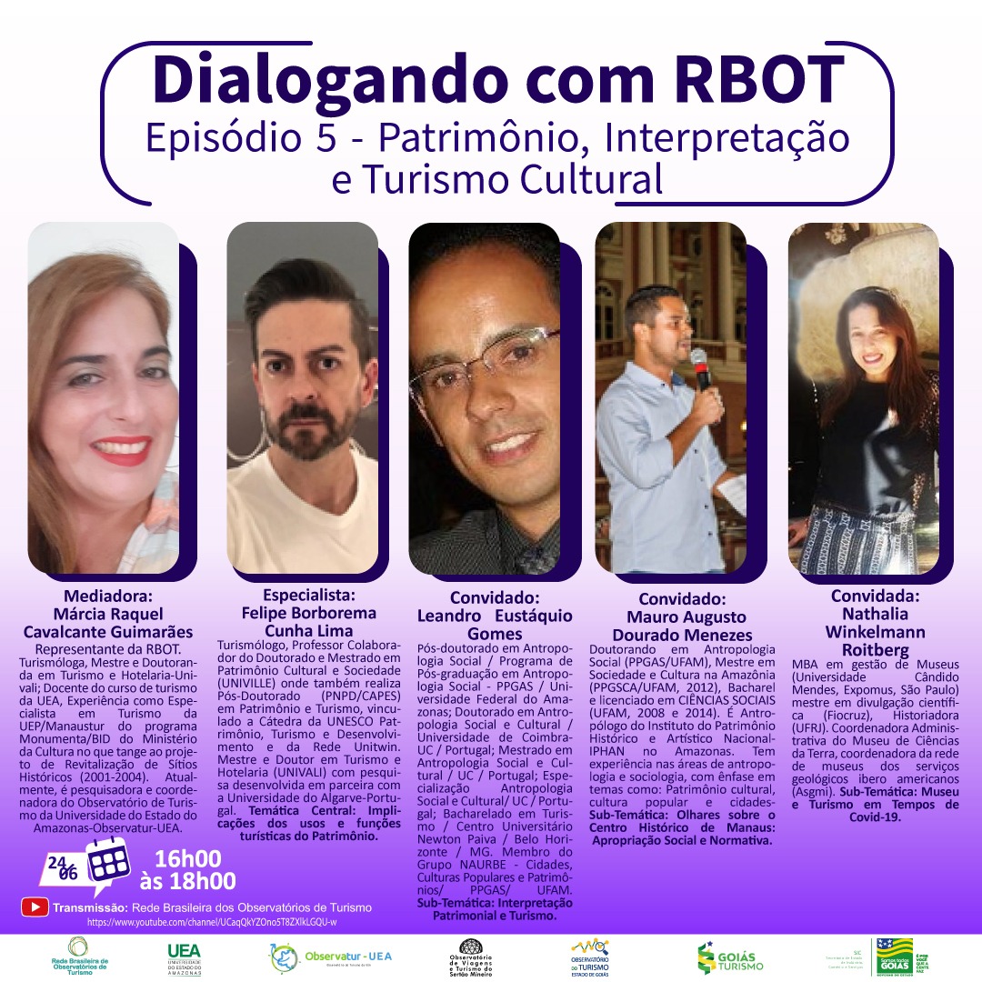 Episódio 5: Patrimônio, Interpretação e Turismo Cultural - Dialogando com RBOT