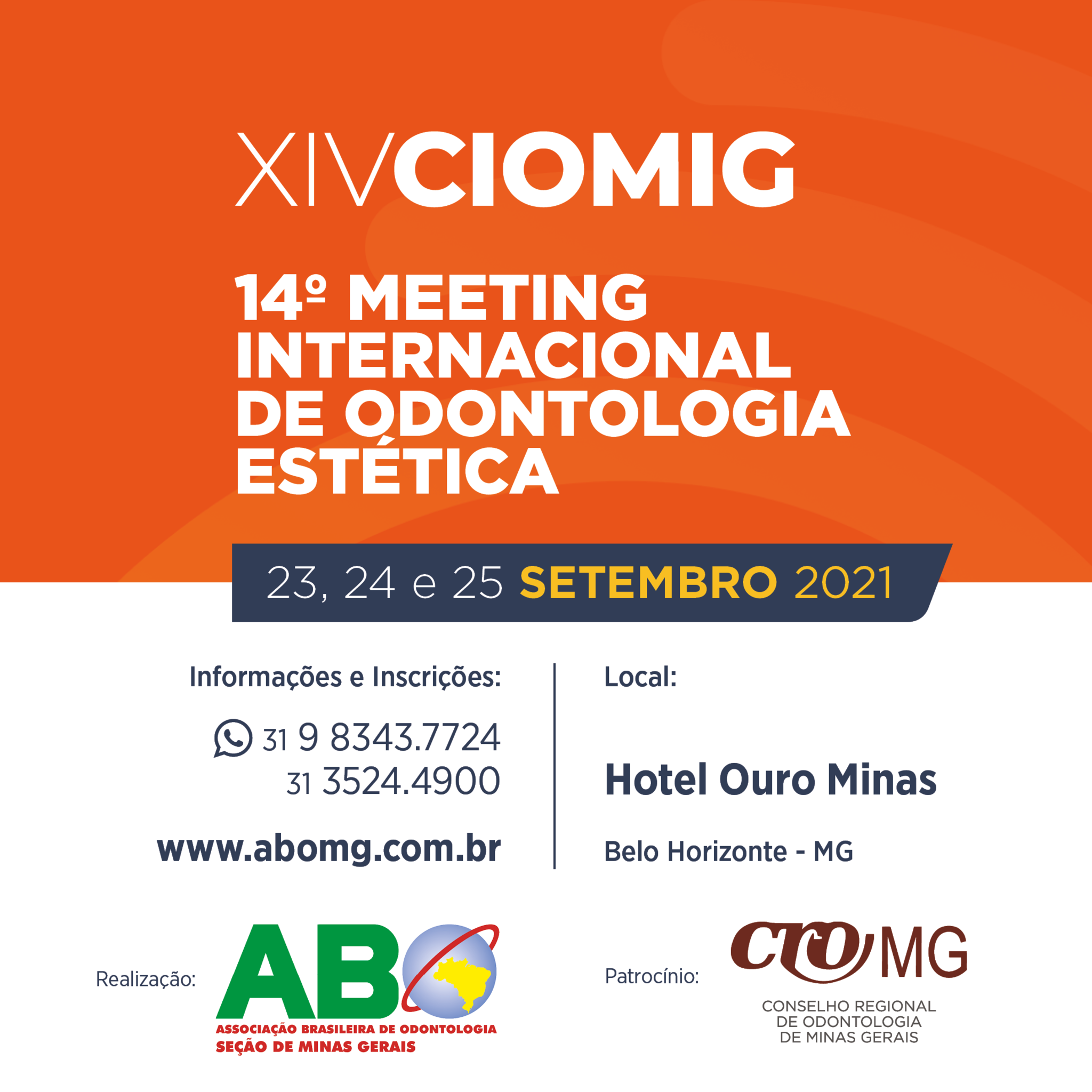 XIV CIOMIG e 14° Meeting Internacional de Odontologia Estética 2021