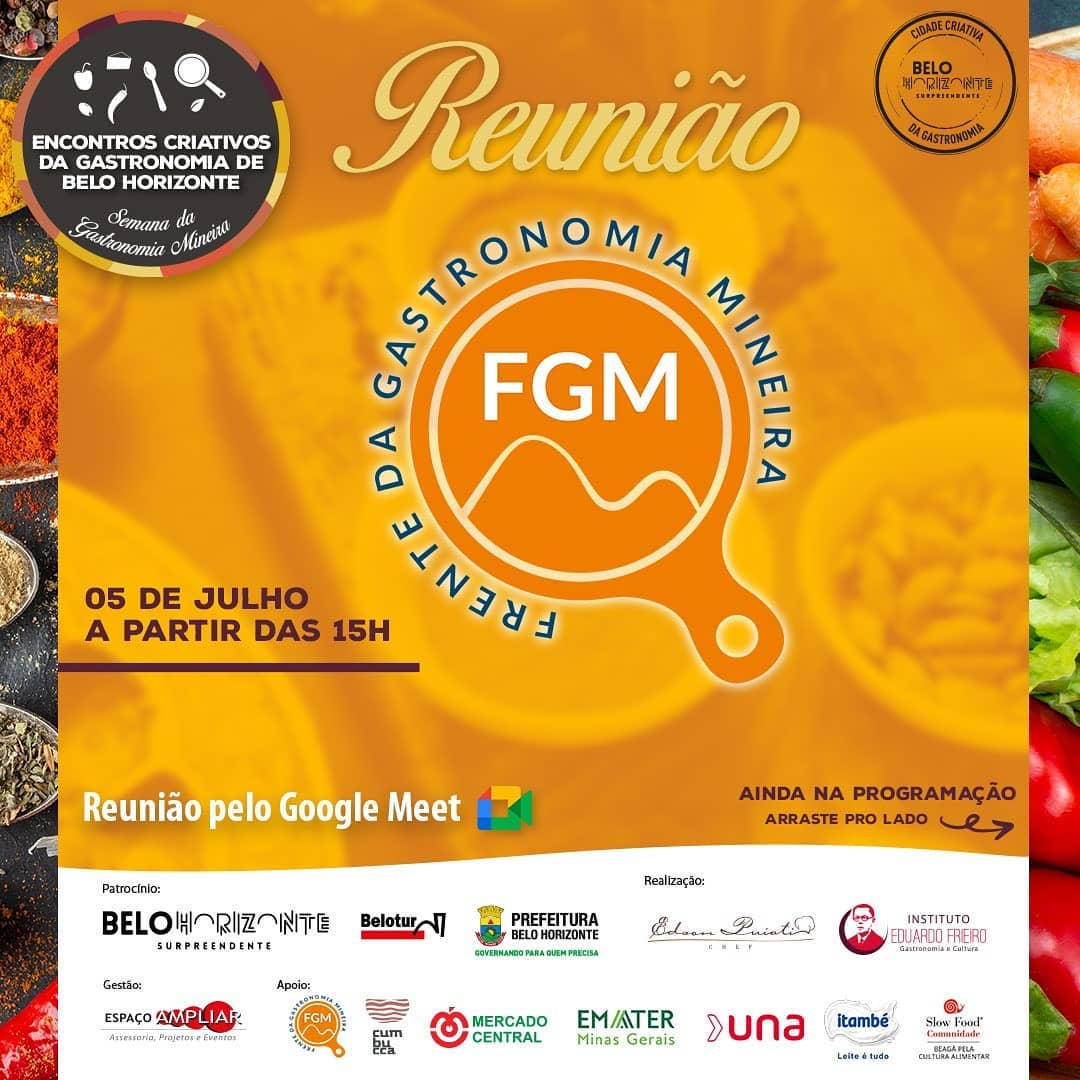 78ª Reunião Ordinária: "Dia da Gastronomia Mineira" - Frente da Gastronomia Mineira