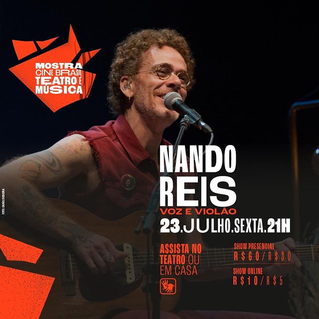 Reprodução: Instagram Show: Nando Reis Turnê “Voz e Violão” - Cine Theatro Brasil Vallourec