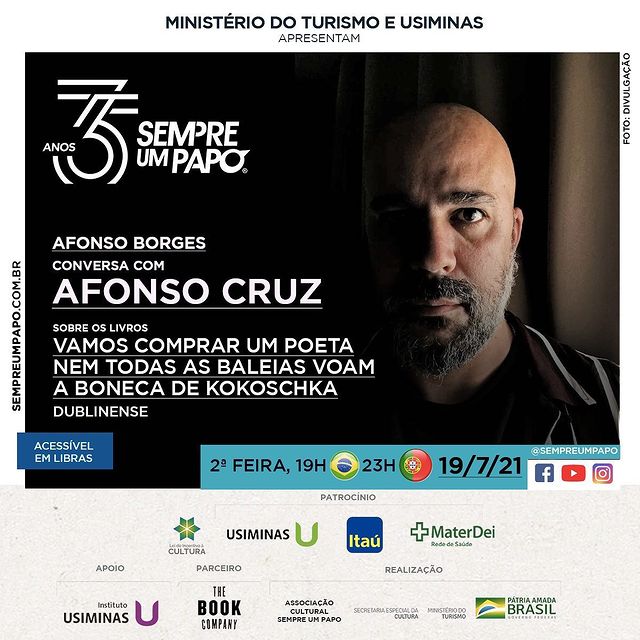 Sempre um papo recebe Afonso Cruz