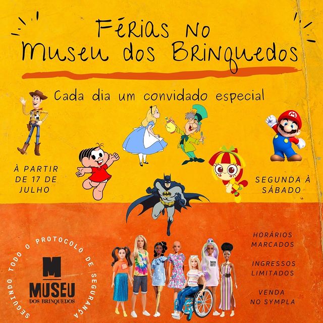 Férias de Julho no Museu dos Brinquedos