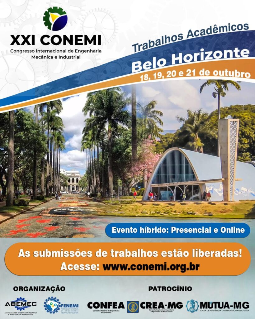 XXI Congresso Nacional de Engenharia Mecânica e Industrial - CONEMI - 2021