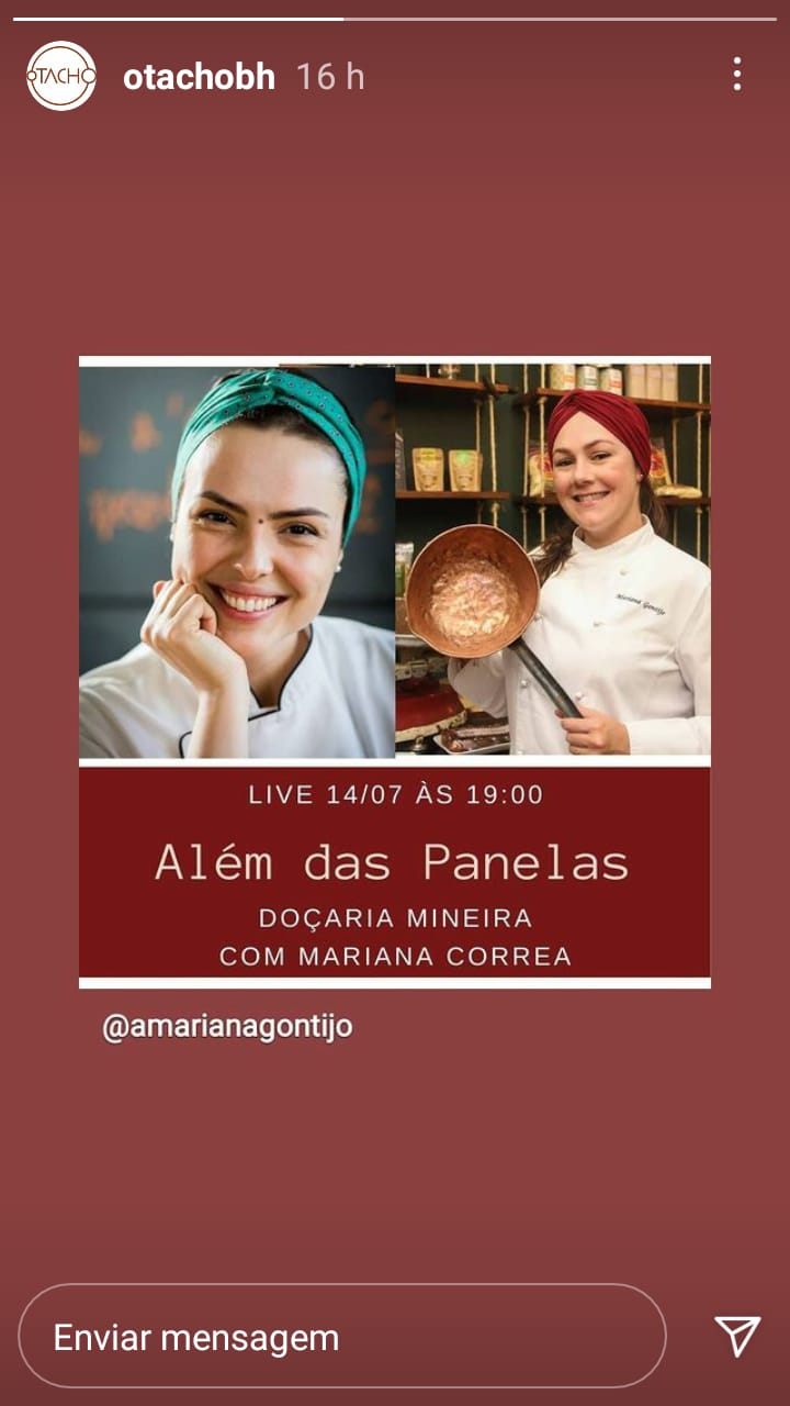 Live: Além das panelas