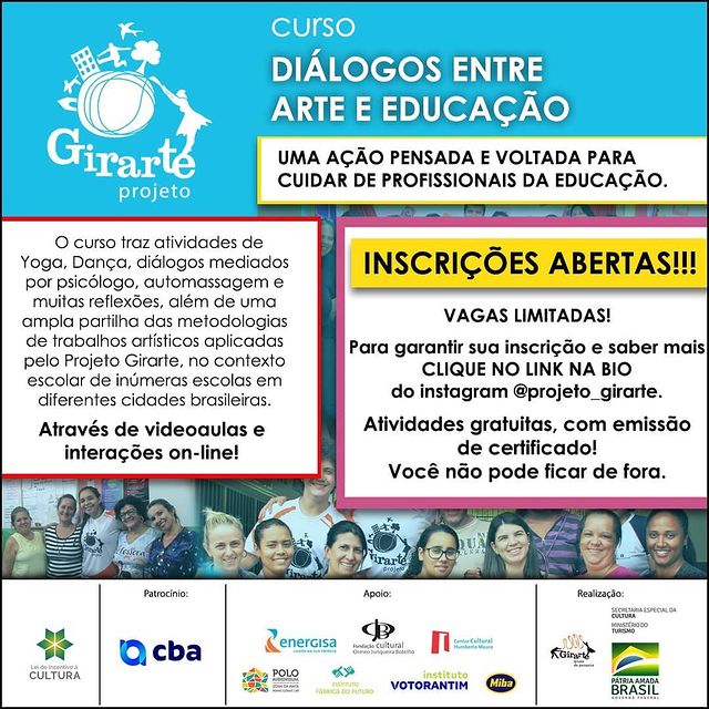 Curso on-line “Diálogos entre arte e educação” - Grupo Girarte