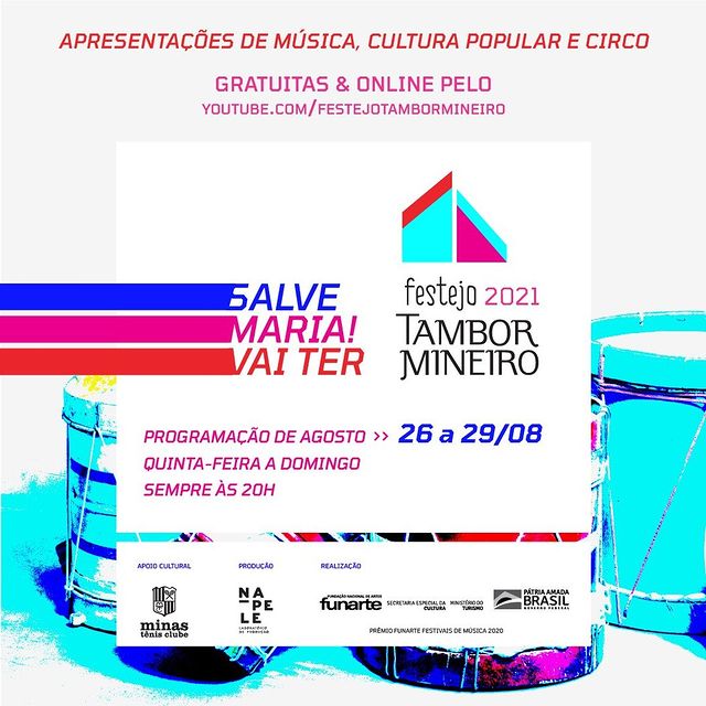 Reprodução: Instagram Festejo Tambor Mineiro 2021