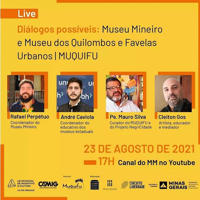 Reprodução: Instagram Live - Diálogos Possíveis: Museu Mineiro e Museu dos Quilombos e Favelas Urbanos