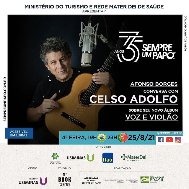 Reprodução: Instagram Sempre um Papo em Casa com Celso Adolfo