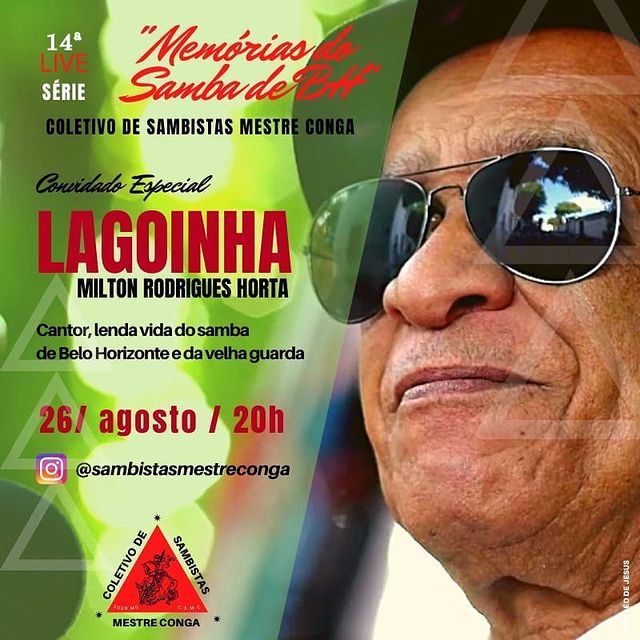 Live Série "Memórias do Samba de BH" com Milton Rodrigues Horta (Lagoinha)