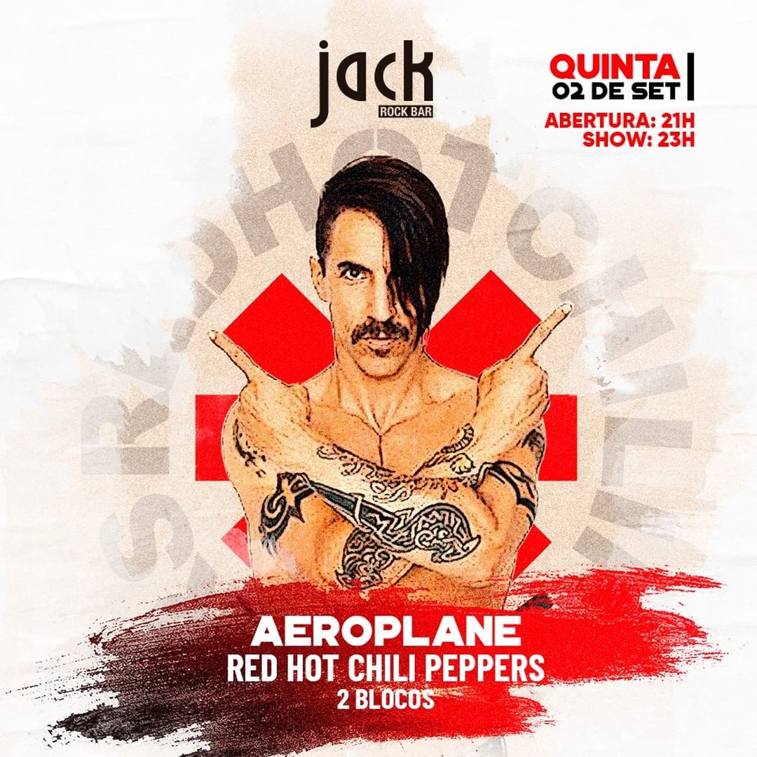 Reprodução: Instagram Show Banda Aeroplane - Jack Rock Bar