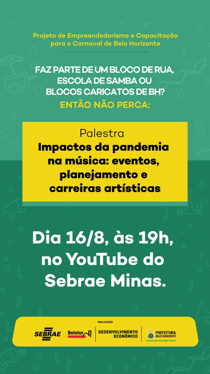 Palestra "Impactos da Pandemia na música: eventos, planejamento e carreiras artísticas