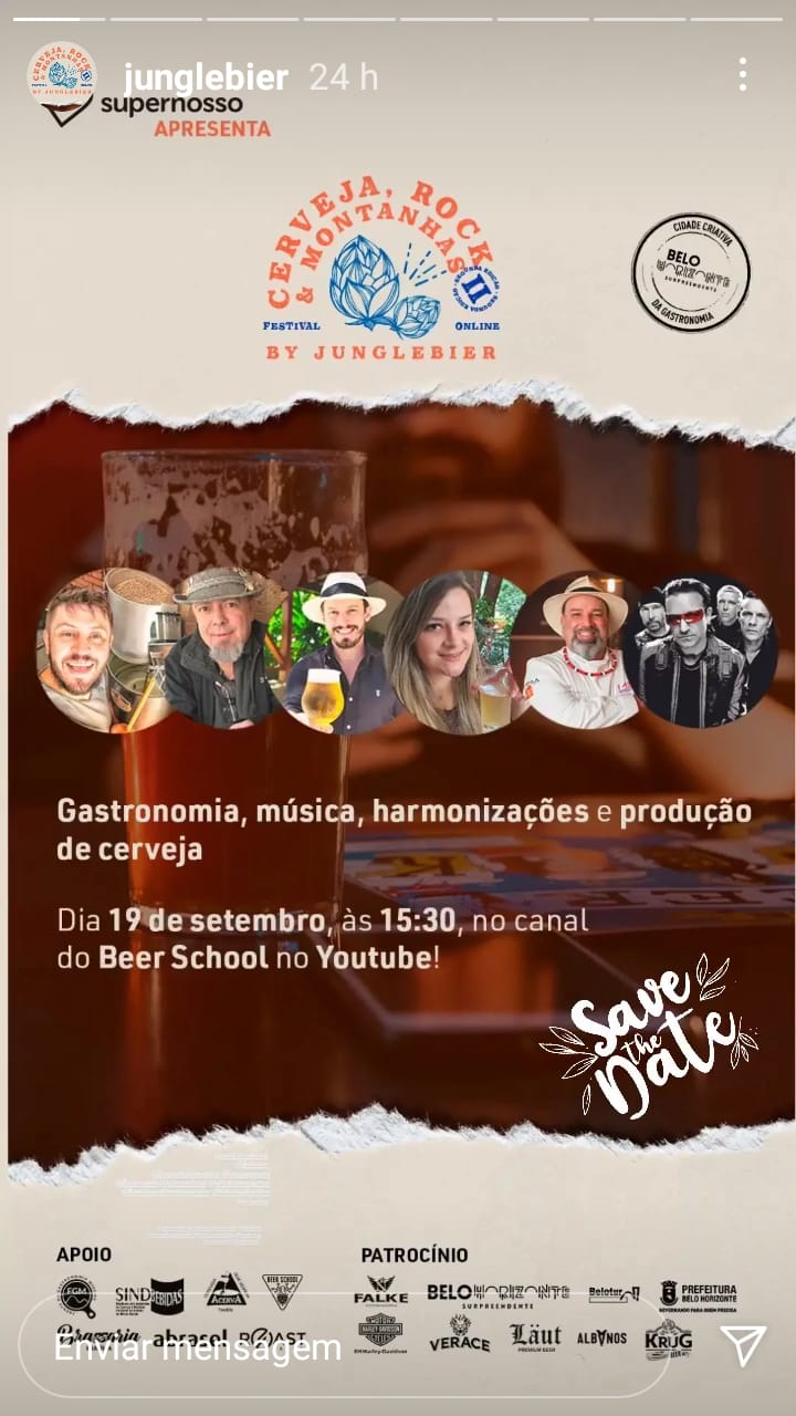 Festival de Cervejas Artesanais Junglebier - II Edição online Cerveja, Rock e montanhas