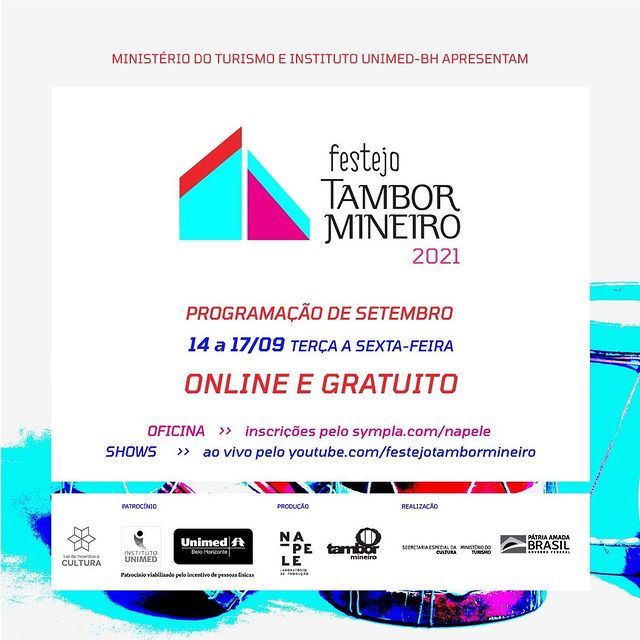 Programação de Setembro - Festejo do Tambor Mineiro 2021