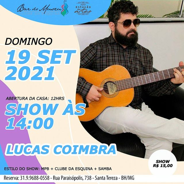Show Lucas Coimbra - Bar do Museu Clube da Esquina