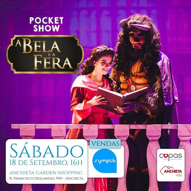Pocket show "A Bela e a Fera" - Copas Produções Artísticas