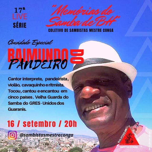 Live Série "Memórias do Samba de BH" com Raimundo do Pandeiro