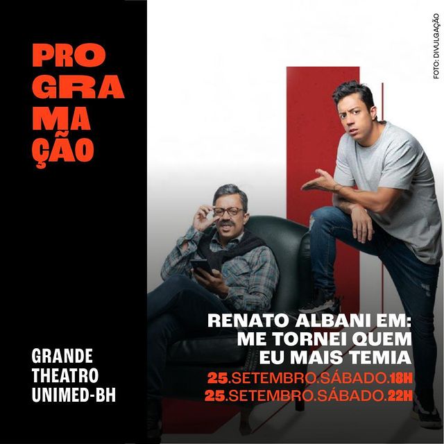 Divulgação/Instagram Show: “Me tornei quem eu mais temia” - Cine Theatro Brasil
