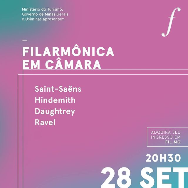 Reprodução: Instagram Filarmônica em Câmara | Saint-Saens, Hindemith, Daughtrey e Rave