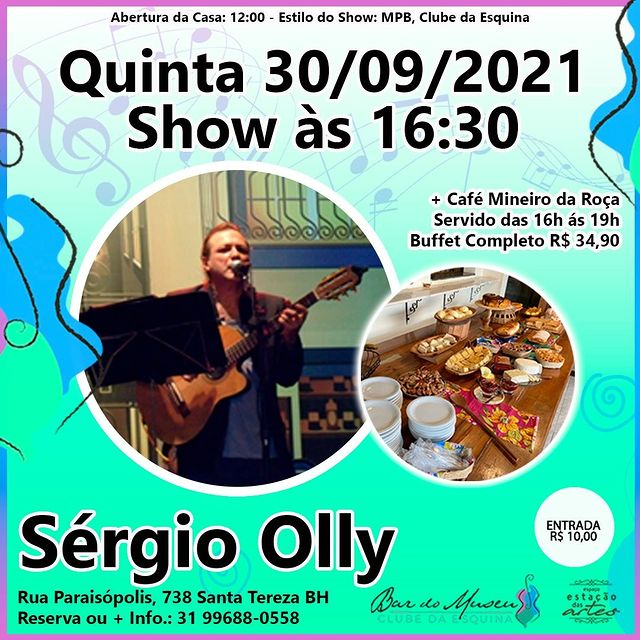 Show Sérgio Olly + Café Mineiro - Bar do Museu Clube da Esquina
