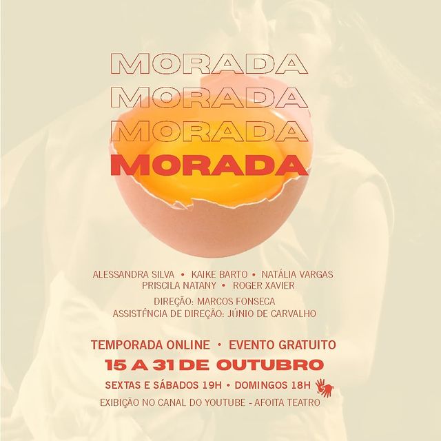 Reprodução: Instagram Temporada online gratuita: Espetáculo “morada” - Afoita Teatro