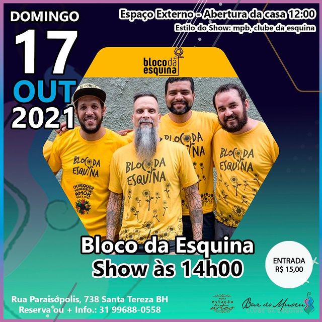 Show Bloco da Esquina - Bar do Museu Clube da Esquina