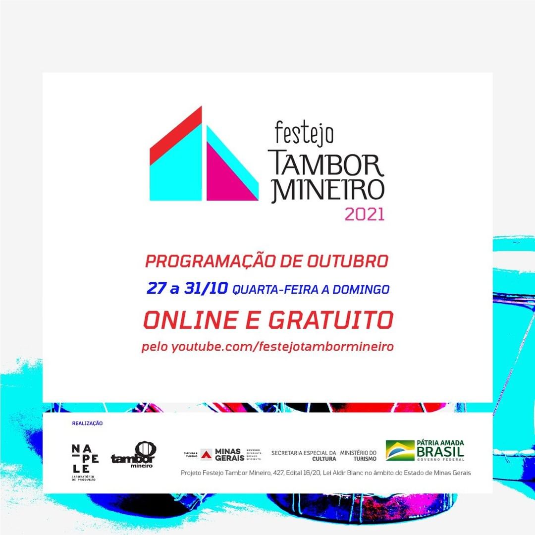 Reprodução/Instagram Festejo do Tambor Mineiro - Outubro/2021