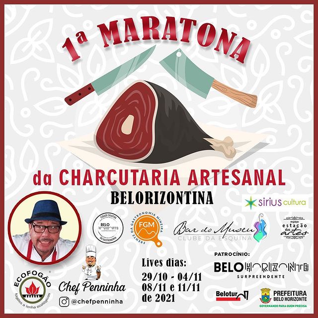 Reprodução/Instagram 1ª Maratona da Charcutaria Artesanal Belorizontina