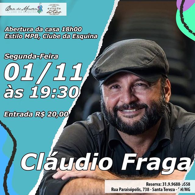 Show Cláudio Fraga - Bar do Museu Clube da Esquina