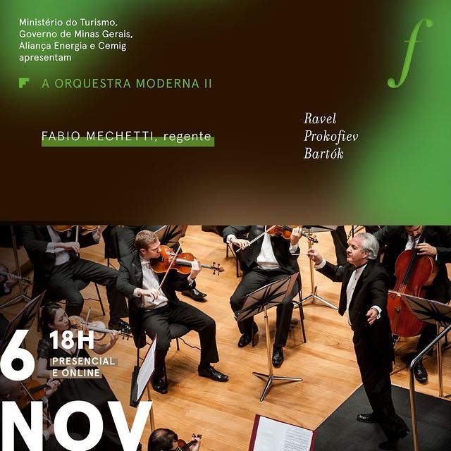 Reprodução/Instagram A orquestra moderna II - Orquestra Filarmônica de MG