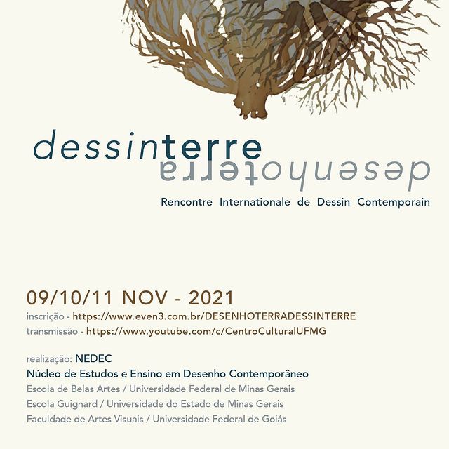 Reprodução: Instagram I Encontro Internacional de Desenho Contemporâneo: DesenhoTerra-DessinTerre