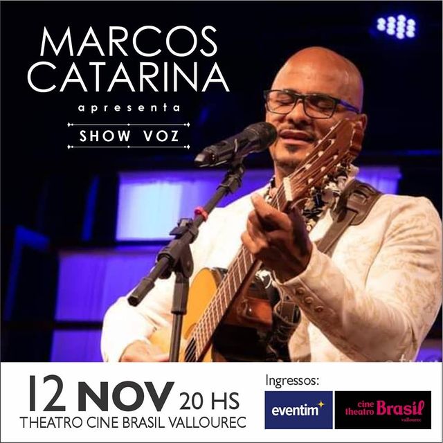 Reprodução: Instagram Show: Marcos Catarina em piano e voz - Cine Brasil Theatro Vallourec