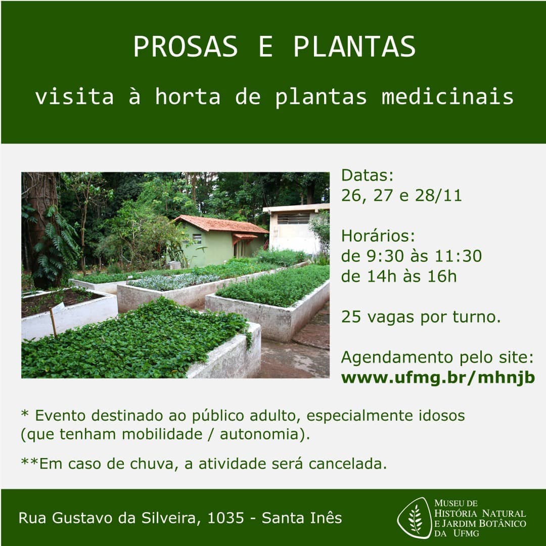 Prosas e Plantas - Museu de História Natural e Jardim Botânico da UFMG