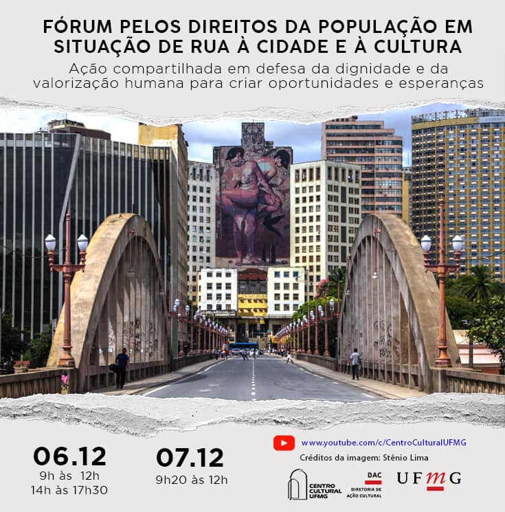 Fórum pelos direitos da população em situação de rua à cidade e à cultura - Online