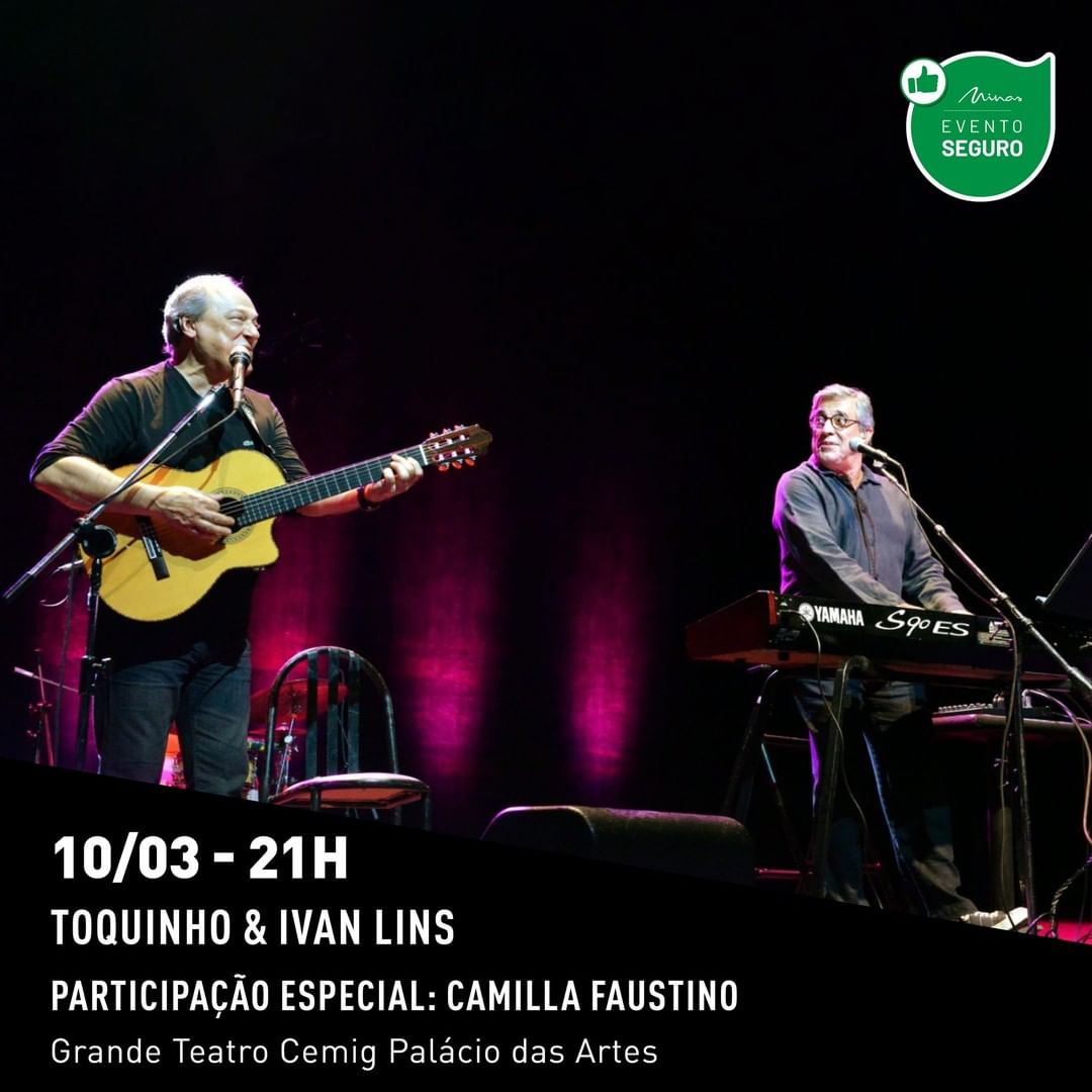 Reprodução Instagram Show: TOQUINHO & IVAN LINS juntos