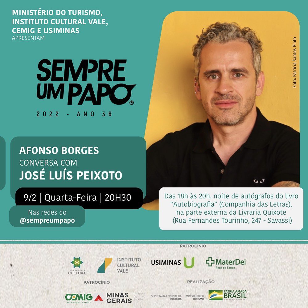 Sempre Um Papo - Noite de autógrafos com José Luís Peixoto