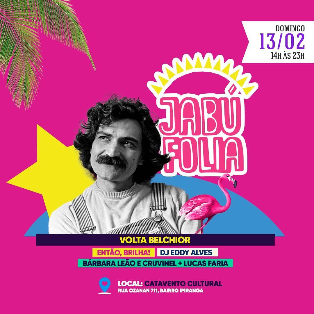 Reprodução Instagram Volta Belchior e Então, Brilha! no Jabu Folia