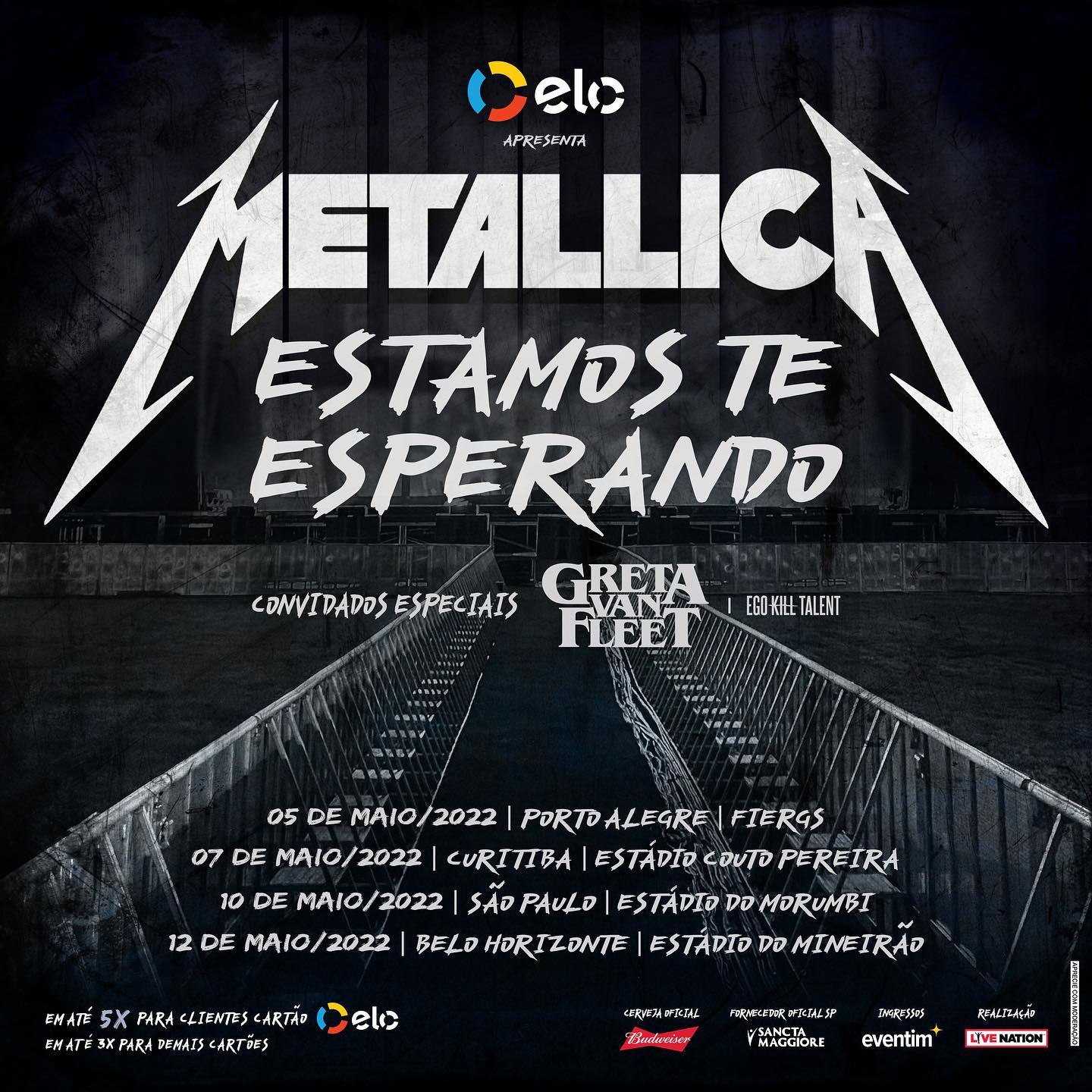 reprodução oficial Show: Metallica 2022