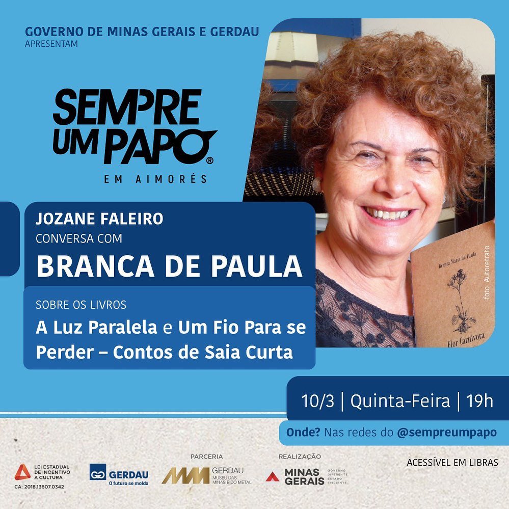 Reprodução Instagram Sempre Um Papo recebe Branca Maria de Paula