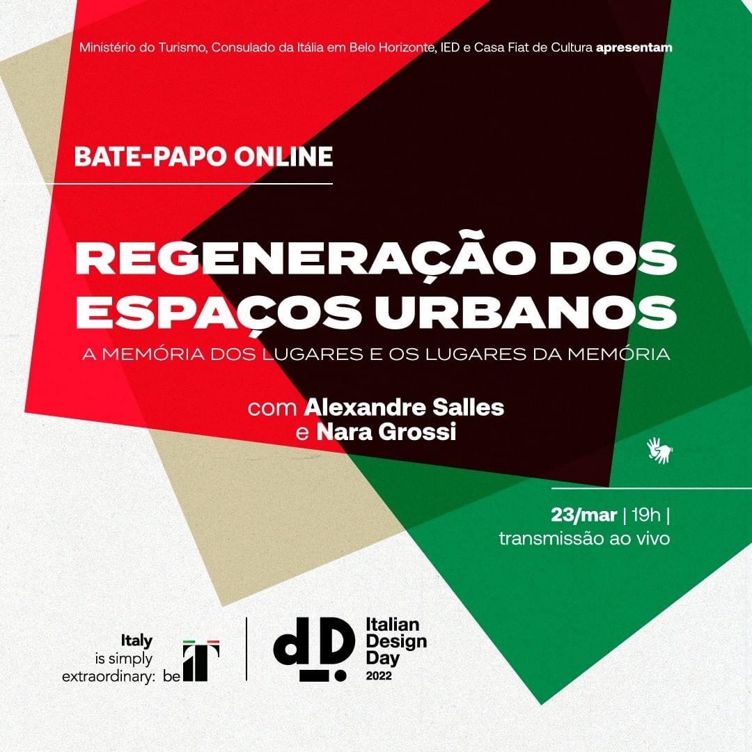Regeneração dos espaços urbanos | Palestra virtual em comemoração ao Italian Design Day