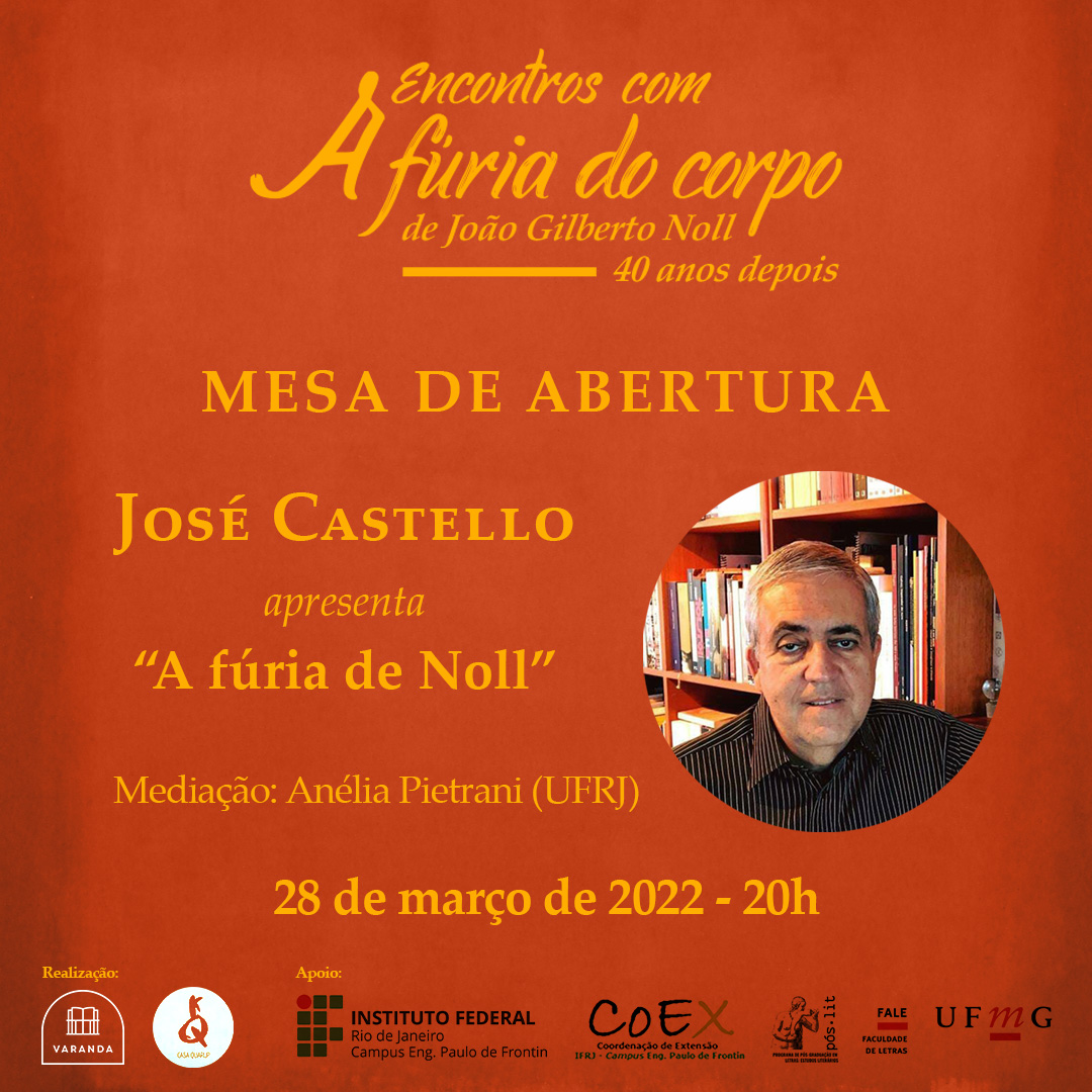 Encontros com 'A fúria do corpo', de João Gilberto Noll